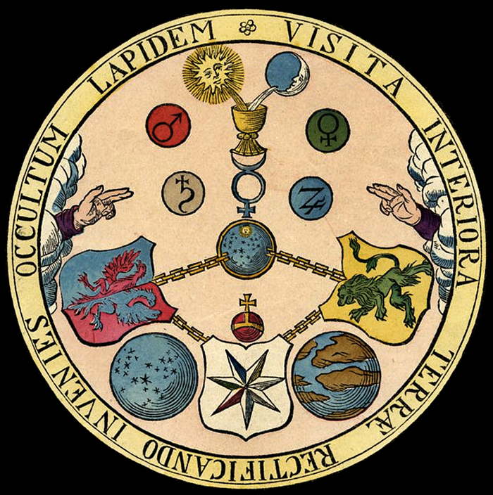 vitriol rosicrucian inner earth symbol